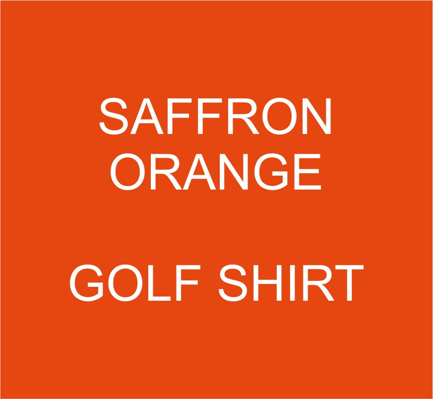 SAFFRON ORANGE PREMIUM GOLF SHIRT