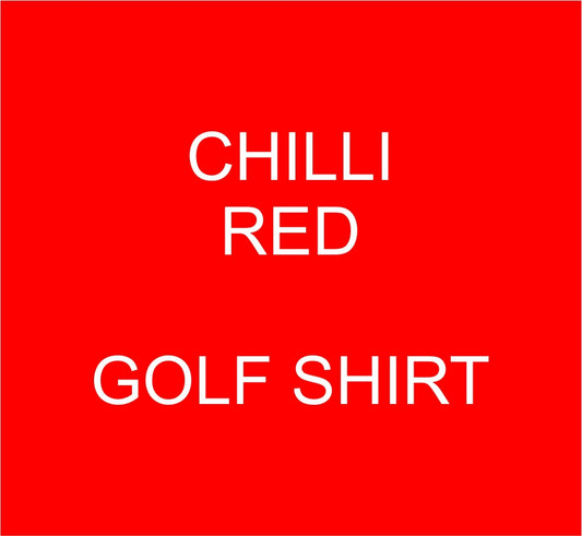 CHILLI RED PREMIUM GOLF SHIRT