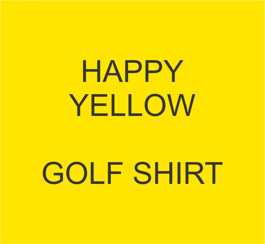 HAPPY YELLOW PREMIUM GOLF SHIRT